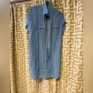 Liverpool Light Blue Casual Button Down Shirt dress